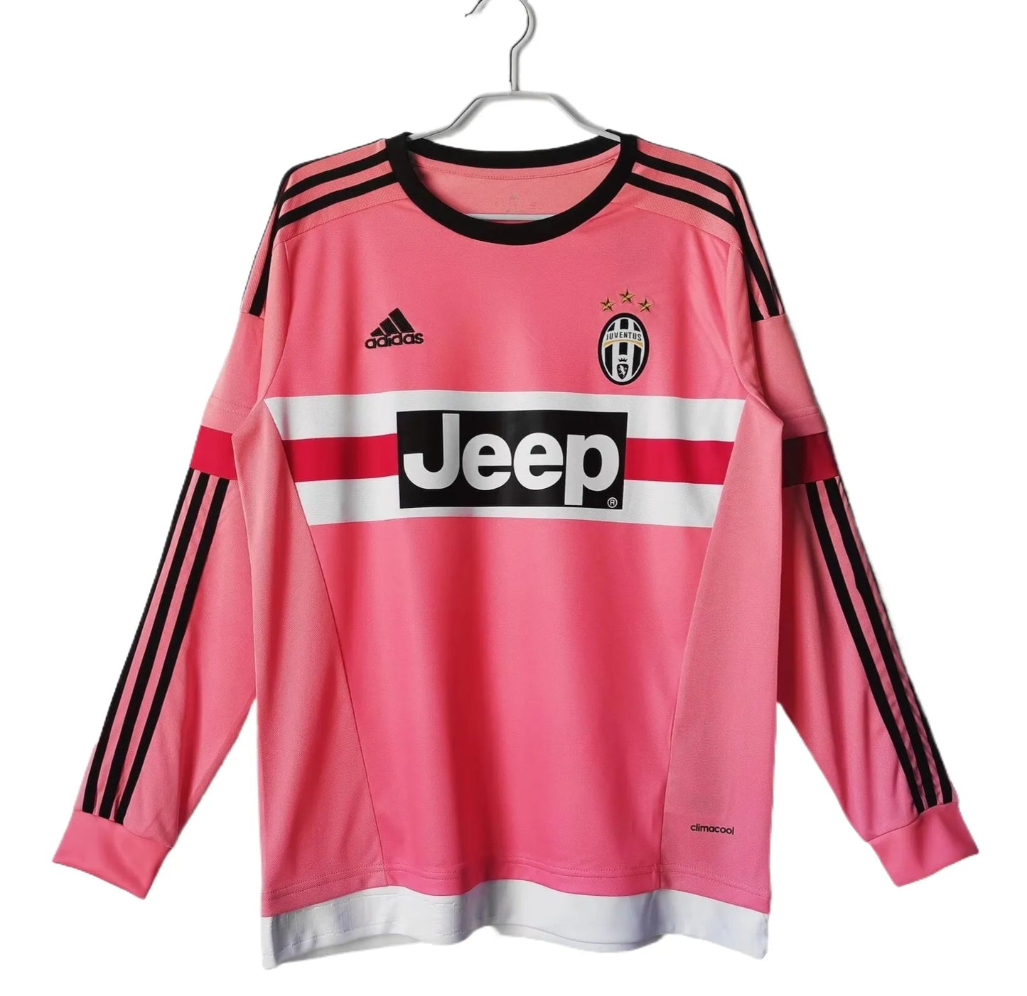 Retro Juventus Long Sleeves Pink 2015/16 (Away)
