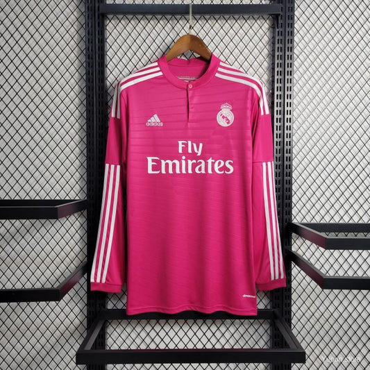 Retro 14-15 Long Sleeve Reαl Madrid Awαy