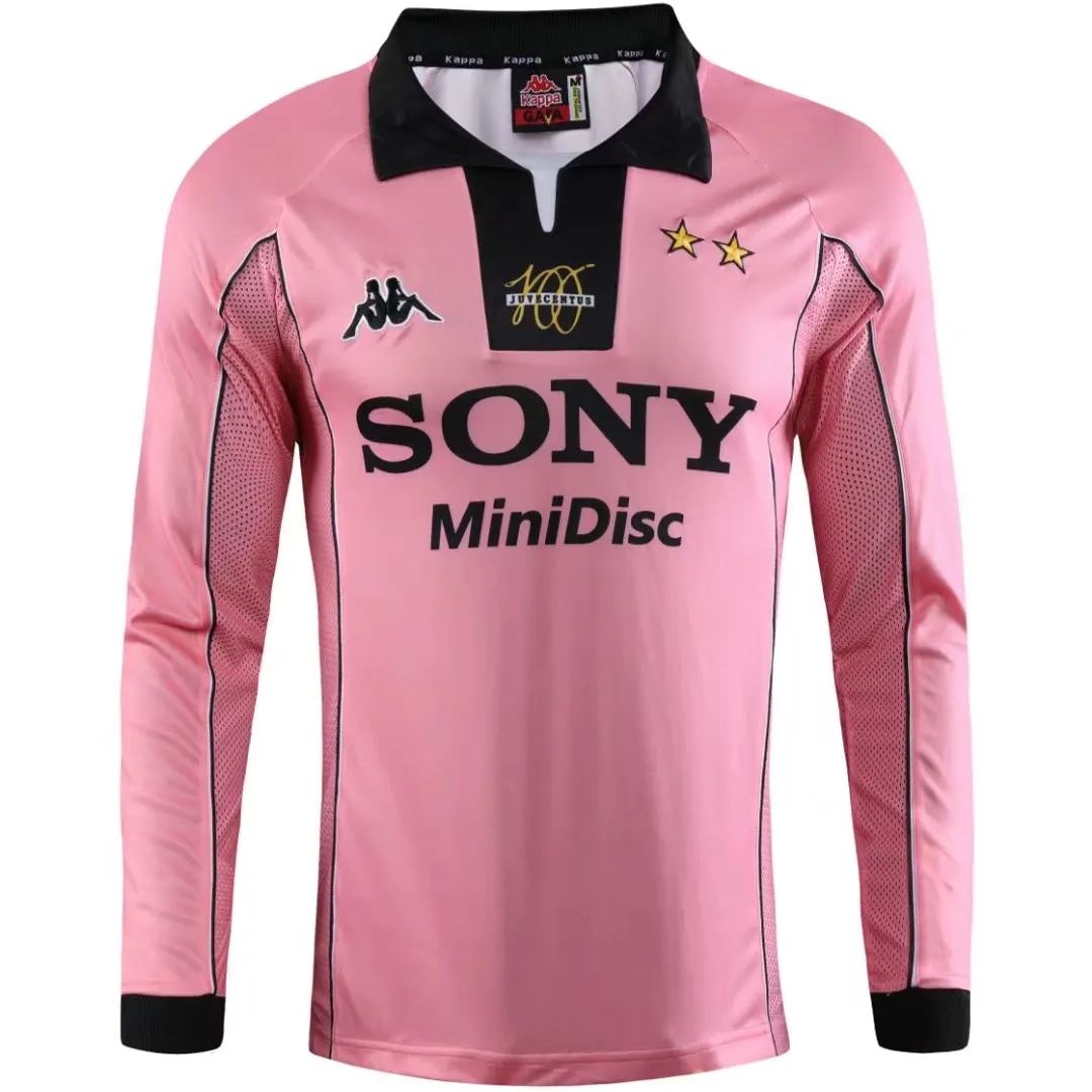 Retro Juventus Centenary Pink Long Sleeves 1997/98