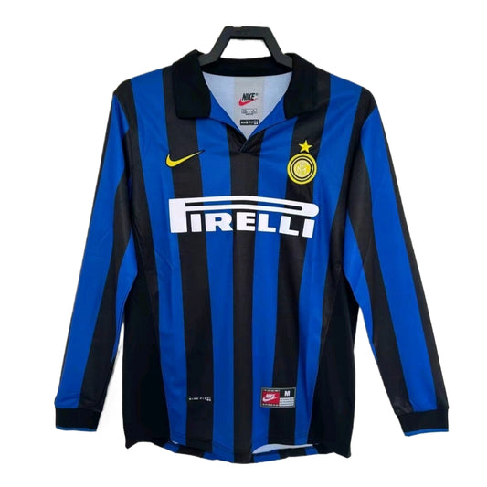 Retro Inter Milan Long Sleeves Blue/Black 1998/99 (Home)