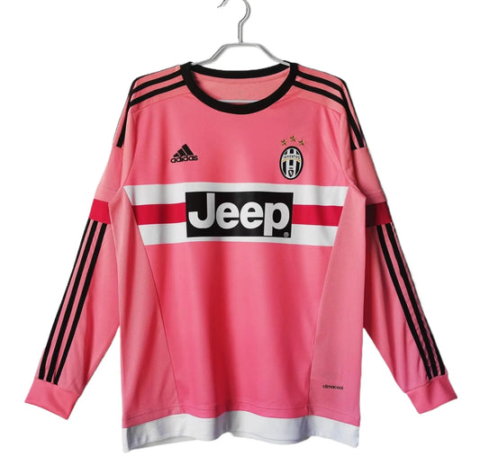 Retro Juventus Long Sleeves Pink 2015/16 (Away)